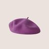 Vintage Wool French Beret for Women Solid Fashion Simple Casual Beret Solid Classic Breathable Soft Comfortable Hat for Fall Winter