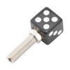 4x Custom DICE License Plate Bolt Screw Black Plastic Motorcycle Chopper Bobber