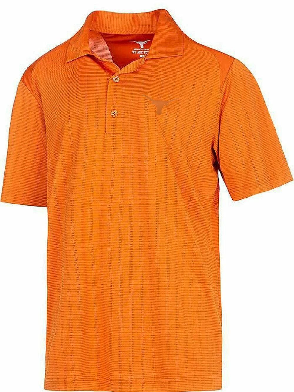 Texas Longhorns Men s Orange Bowman Synthetic Polo Shirt 2XL