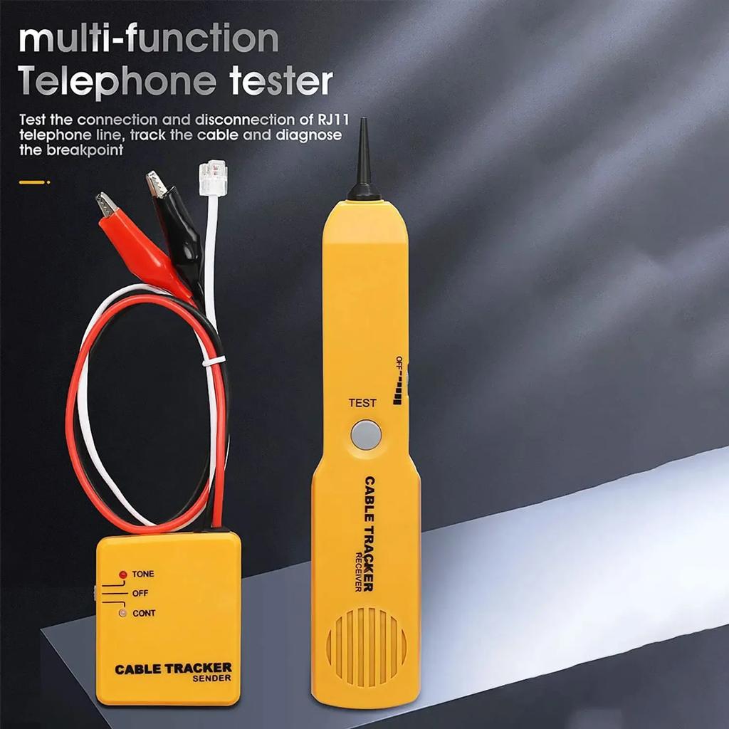 Tone Generator & Probe Kits, Network Cable Continuity Telephone Line Tester, Telephone Line Finder Signal Detector Locator Tool