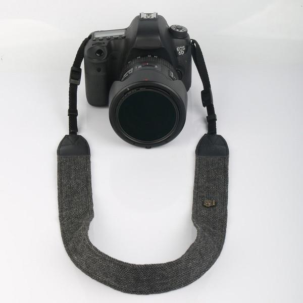 Retro Shoulder Camera Neck Strap Belt For Nikon Sony Slr Dslr Stripe Black