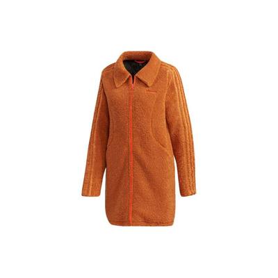 Logo Long Sleeve Zip Jacket Women Jackets Orange FU3920
