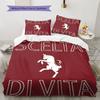 Torino F.C Bedding Quilt Set Quilt Cover Pillowcase Home Decoration Birthday Gift (1 * Duvet Cover + 2 * Pillowcase, Without Core)