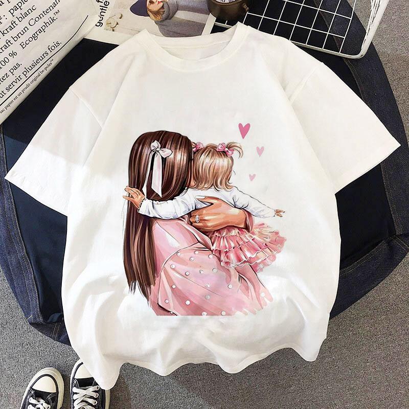Mother Kids Kids T-shirts Girls Summer New Super Mom Dad Clothes Baby T Shirts Children Cute Sleeve Clothing Graphic T-shirt Tee