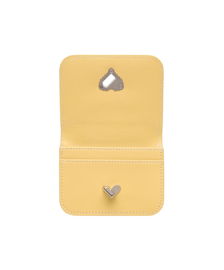 Lemasque Cookie Lock Compact Business Card Holder Yellow