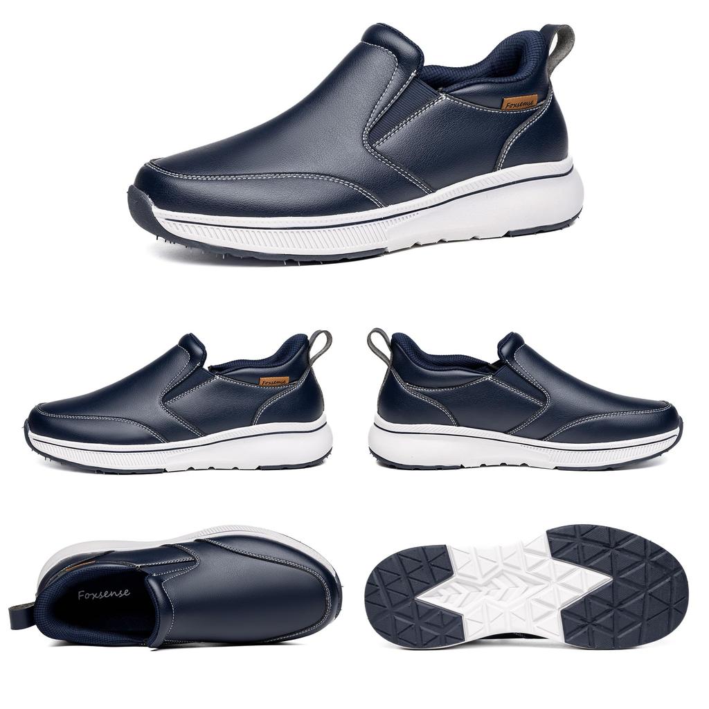 Foxsense Waterproof Walking Comfortable for Recommended by Physical Perfect for and Size Men's Loafers, Shoes, Standing, Therapists, Laceless,