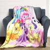 1pc My Little Pony Flannel Blanket, Soft Skin Friendly with Digital Printing, Various Sizes Available for Family, Friends, Birthday
