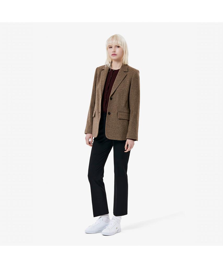LACOSTE Women'S Soft Wool Blended Tailored Jacket Bf721E-55N Dpc