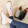 Damen Plateau Loafers Mokassins Casual Slipper Dicke Sohle Elevator Shake Schuhe für Mutter Übergröße
