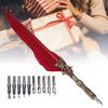 Stainless Steel Feather Quill Feather Shaft Vintage Signature Pen  Thing Collection