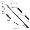 SANLIKE Fishing Gaff, Bluefish Floating Gaff, Glass Fiber with Anti-Fall String, Black, 310cm
