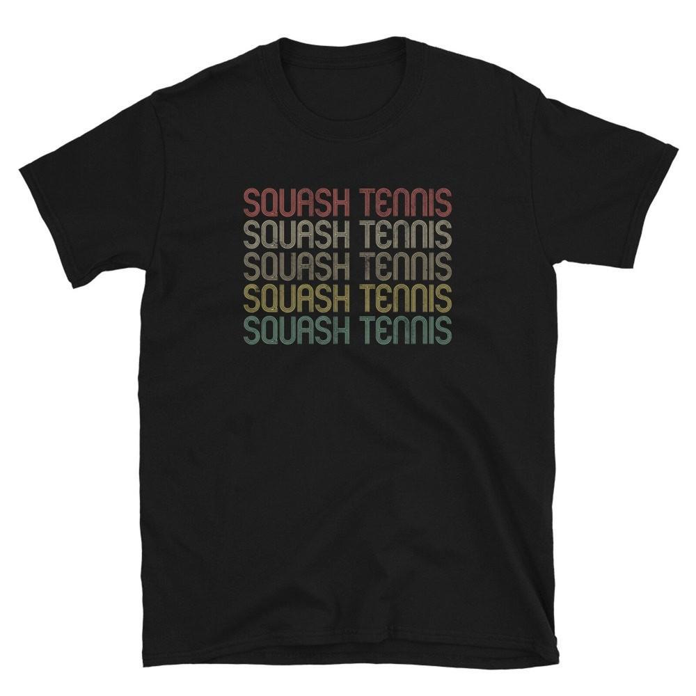 Retro Style Squash Tennis Unisex Shirt Gift #26 Unisex T-Shirt XL