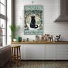 Metal Cat Wall Art Vintage Pub Decor Retro Rustic Tin Sign Poster