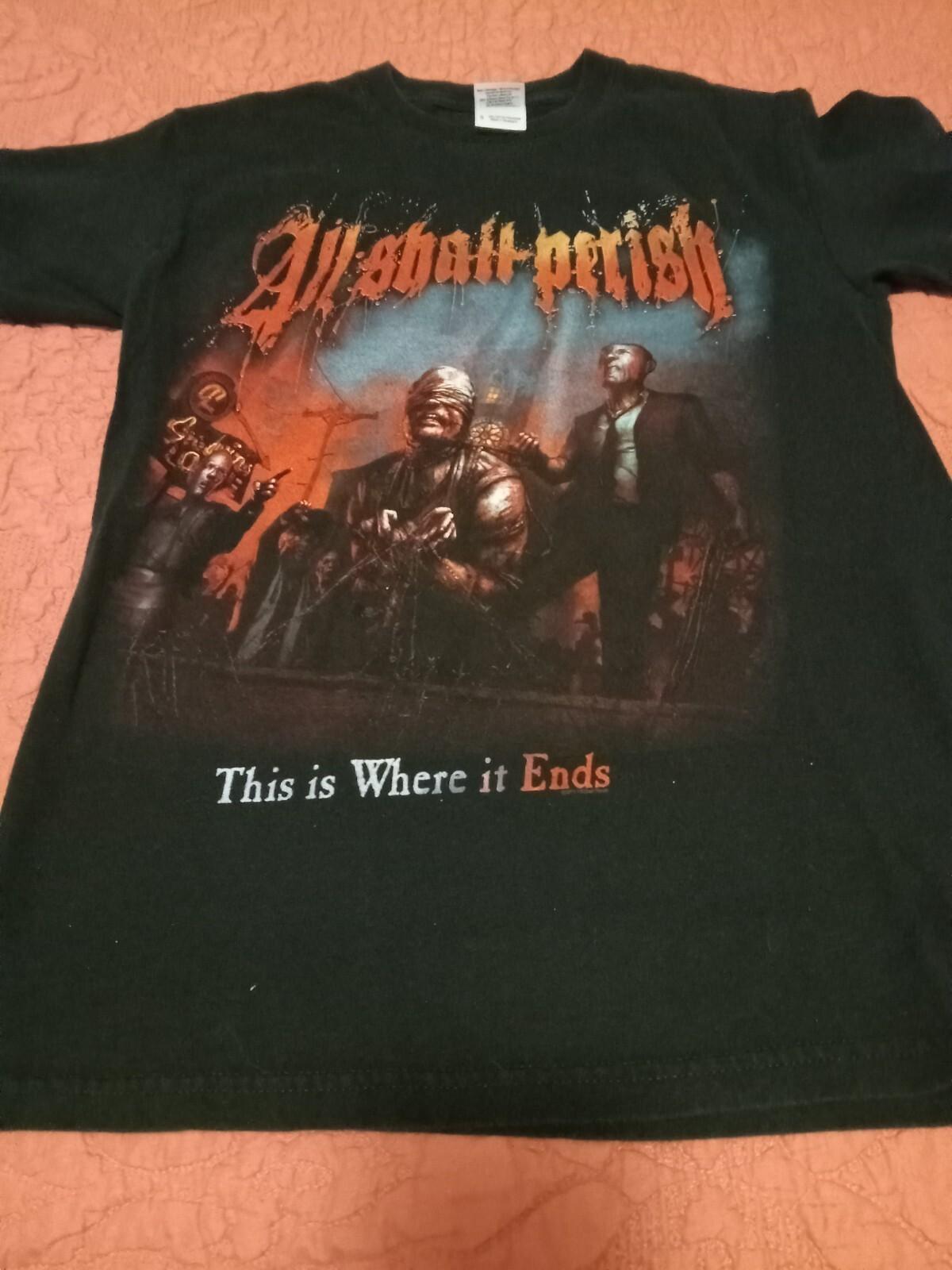 Vtg All Shall Perish This Is Where It Ends Shirt Unisex Concert S to 5XL XXL