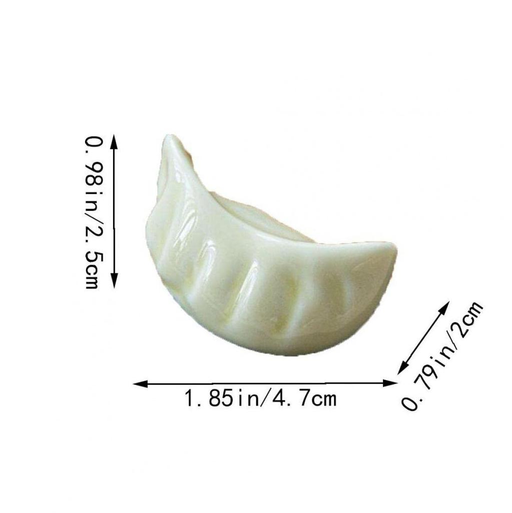 TOSSPER Chopstick Boiled Funny Pack of 4 Rests, Dumplings, Gyoza, Tableware, Gift, 4.7x2x2.5cm,