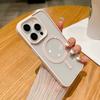 iPhone16promax mobile phone case acrylic transparent magnetic suction suitable for Apple 16 protective case 15 simple