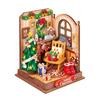 Robotime DIY Miniature House Kit Decoration Christmas Fireplace Mini House Building Craft Kits for Adults Gift  For Christmas