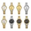 Stainless Steel Rotundity Shaped Watch Folding Buckle Women Wristwatch Quartz Watches Women Girl