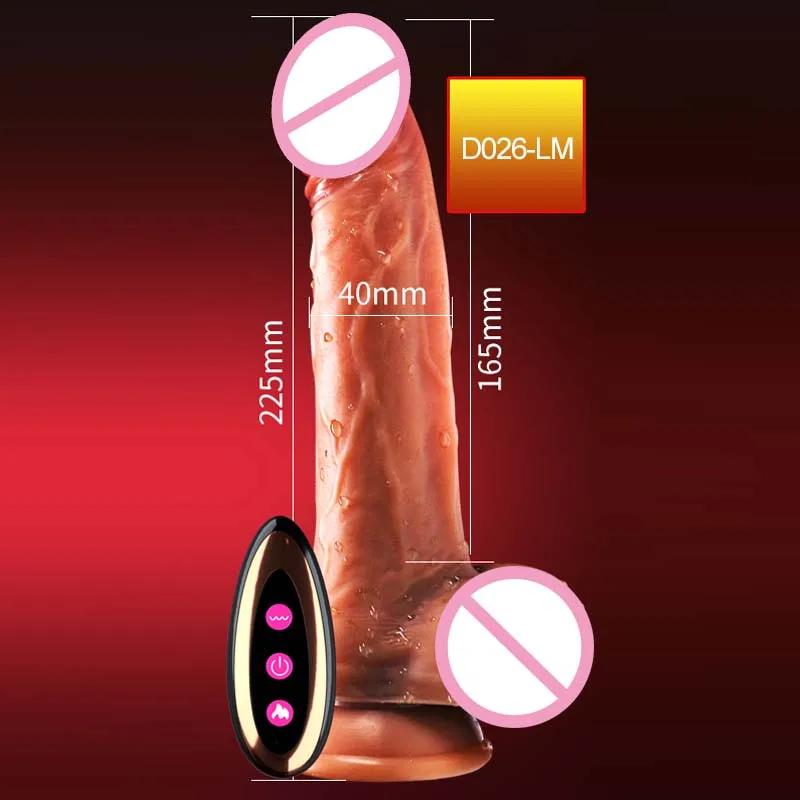 Rotating Dildos Realistic Penis Thrusters Vibrator Telescoping Anal Sex Toy Dcik Masturbation Women Men Sex Toys Sex Machine 18+