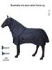 600D Winter Horse Rug with Detachable Breathable Neck Warmer