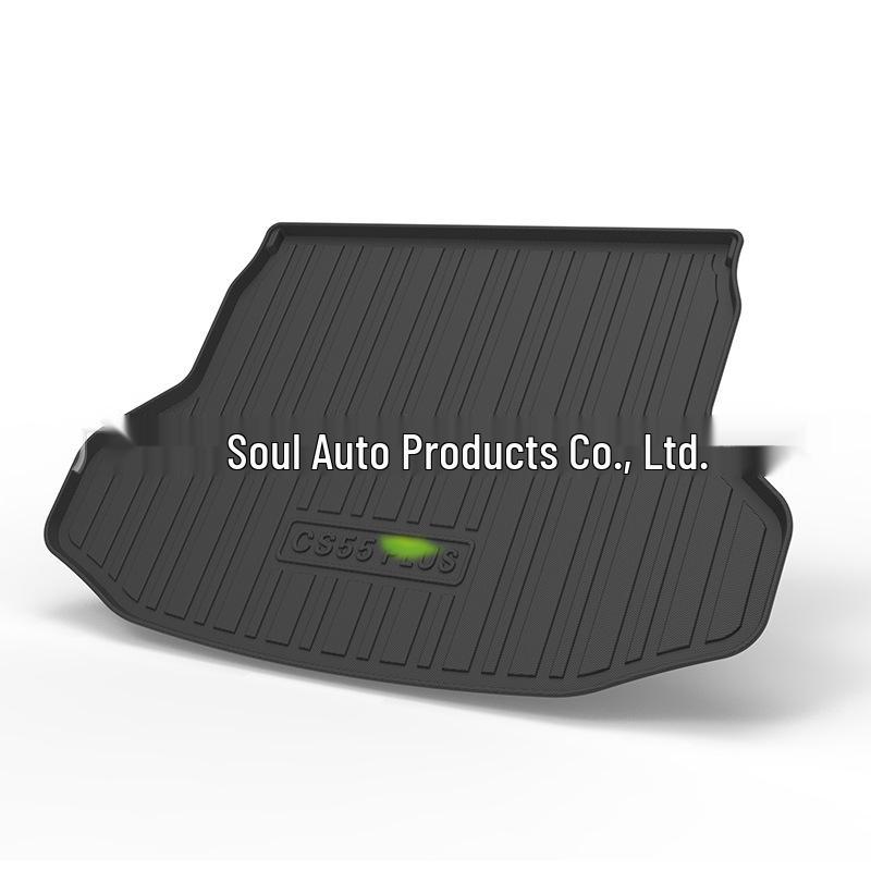 Eco-Friendly Waterproof TPE Trunk Mat for 2022 Changan CS55plus - Odorless & Wear-Resistant