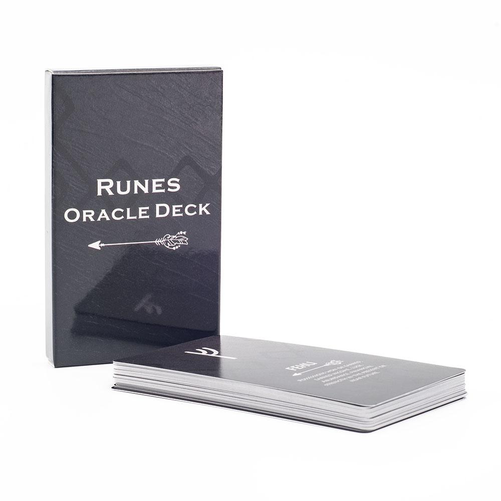 Tarocchi Rune Oracolo Mazzo 26 Carte 10*6.3cm Gioco da Tavolo per Illuminazione e Trasformazione della Vita