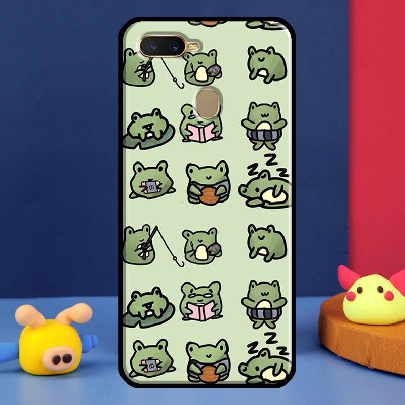 Green Aesthetic For Oppo A54 A57 S A78 A58 A98 A5 A9 A91 A15 A16 A17 A52 A72 A76 A96 A74 A94 A77 Phone Case
