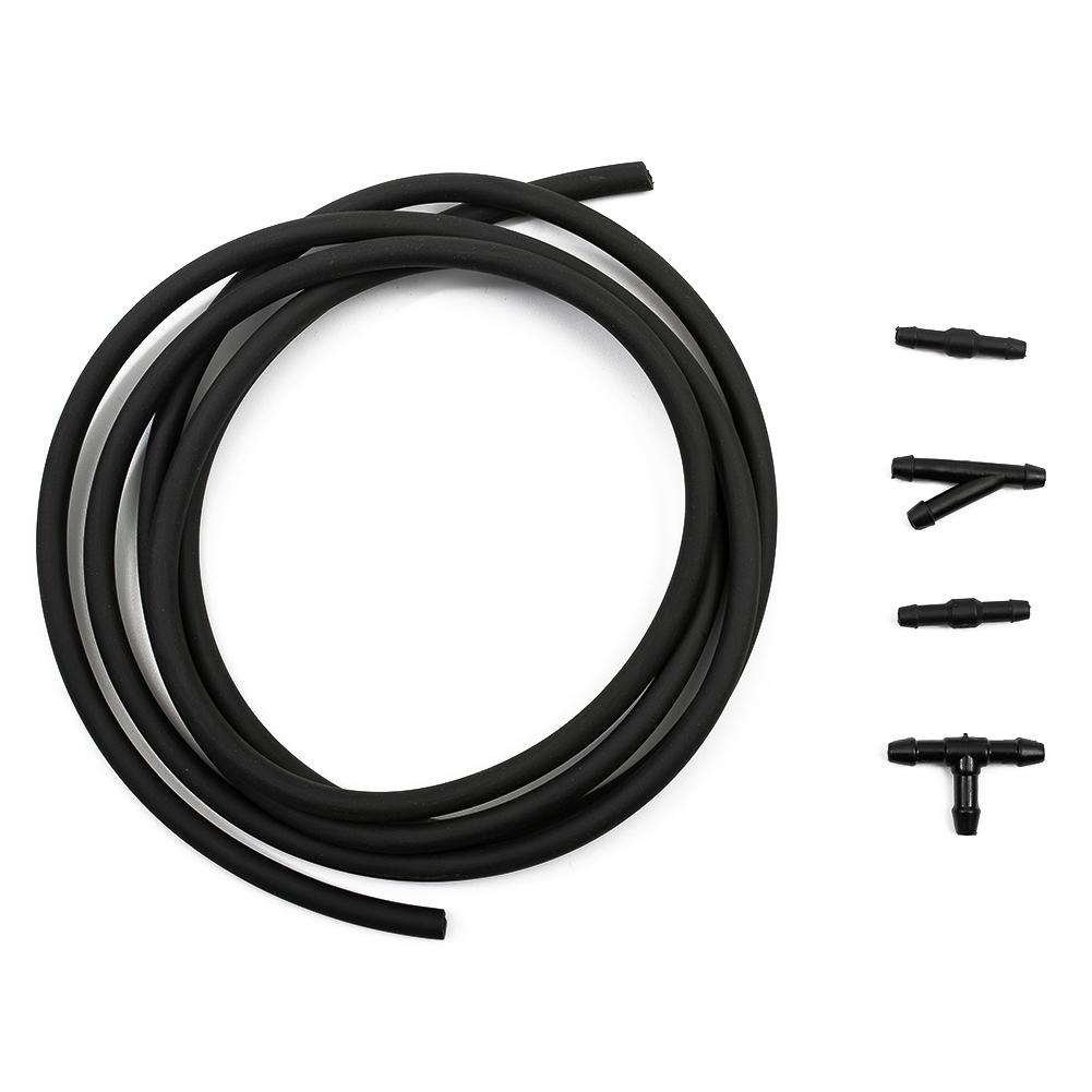 Windshield Hose Spray Hose With Connector Nozzle Pump ABS Plastic+Rubber