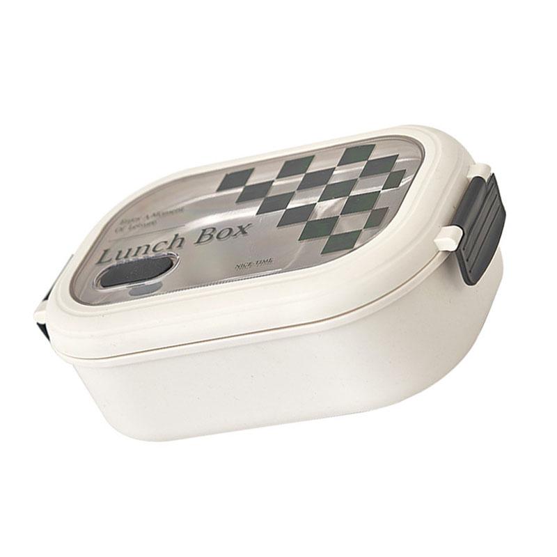 2 Compartment Bento Box Heat Preservation Stainless Steel Interlayer Lunch Box Airtight Portable Food Storage