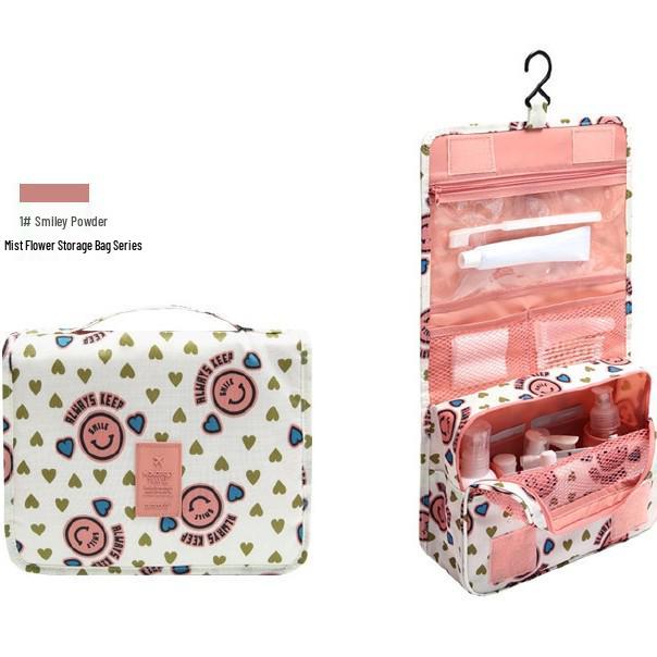 Foldable Hanging Travel Wash Bag & Makeup Organizer