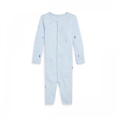 Ralph Lauren Baby Boys Allover Pony Convertible Gown Coverall Cwpoopci1m20105400