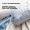 Multicolor Star Print Canvas Pencil Case Multi-Functional Portable Zippered Pen Pouch Large Capacity Portable Cosmetic Bag