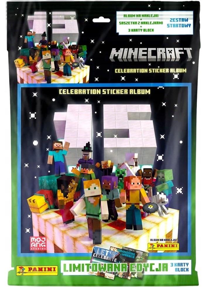 Panini Minecraft 15. Jubiläum Sticker: Starter-Set Album+Sticker