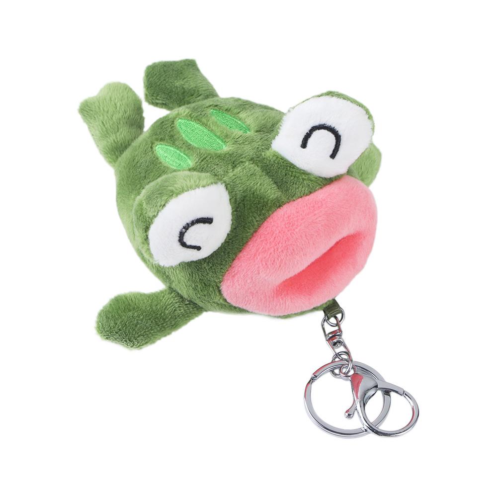 Animals Soft Toy Plush Pendant Plush Keychain Plush Keyring Stuffed Toys Big Mouth Frog Doll