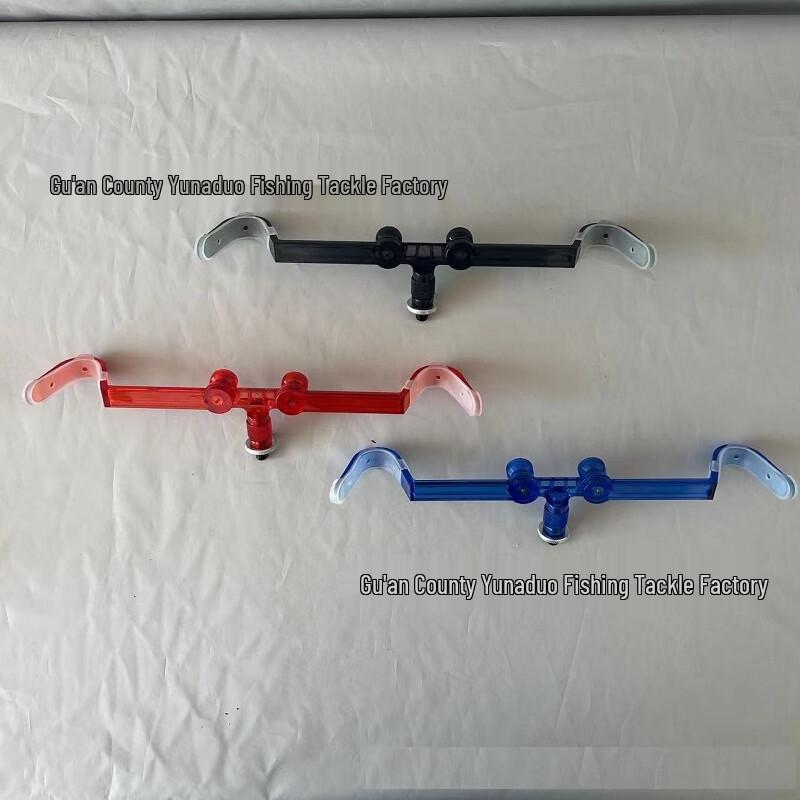 Folding Luminous Double-Head Fishing Rod Holder Standard