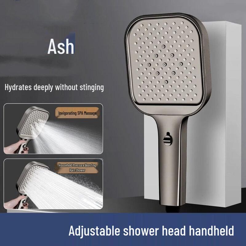 TLXT High-Flow Square Bathroom Shower Head