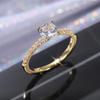 Korean 925 Silver Crystal Engagement Rings For Women AAA Zircon Cubic Ring Female Wedding Party Jewelry Gift