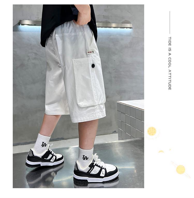 Children's clothing boys' summer pants 2026 new style mid to large children's summer shorts boys' summer thin five quarter pants