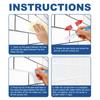 3pcs Grout Pen White Tile Paint Marker Waterproof Tile Repair Beauty Pen Wall Grout Restorer Pen for Restoring Tile Wall Floor