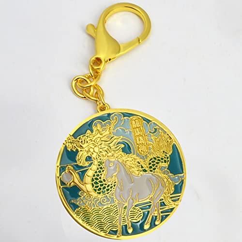 fengshuisale Spirit Essence Amulet Keychain Loong Ma Jing Sun Keychain W5323