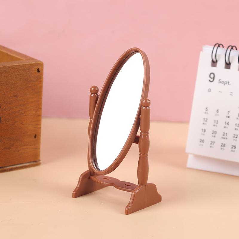 1/12 Dollhouse Miniature Frame Accessories Furniture Miniature Mirror Wall Room Mirror Doll House Mirror