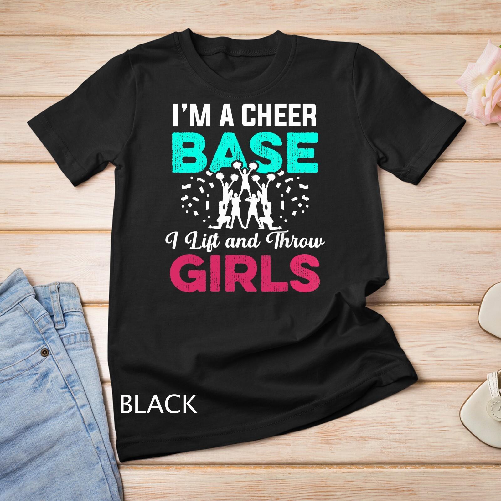 Funny Cheer Cheerleader Cheerleading Squad Coach Team Flyer Unisex T-Shirt Mens Womens Tees Top M