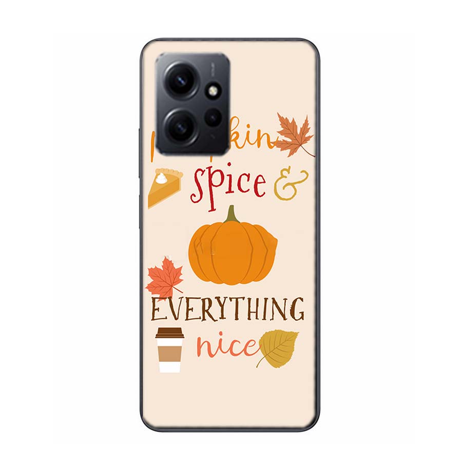 Pumpkin lantern Halloween Maple leaf Phone Case For Redmi Note 13 5G 14 Pro Plus Redmi 12 12C 13C 14C 10 10A 10C 9 9C 9T 9A 8 8A