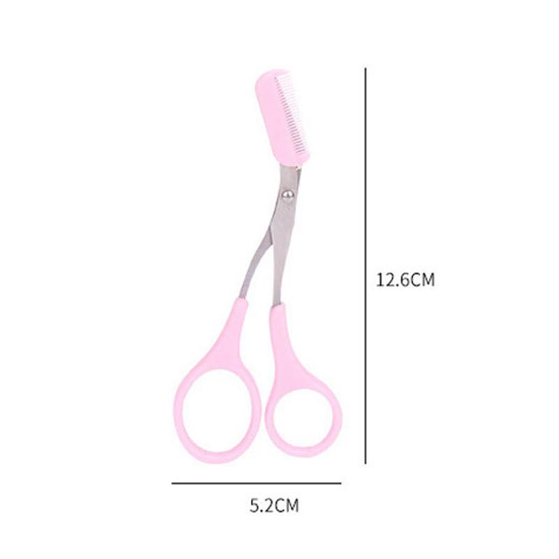 Kadın Paslanmaz Çelik Kaş Şekillendirme Kesme Makası Tarak Saç Dökücü Güzellik Aracı