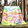 1pc Cute  , Picnic Setting, Food Friends Digital Printed Flannel Blanket, Super Soft Plush  Bed Cover,Blanket for Sofa, Bed, Office, 70173