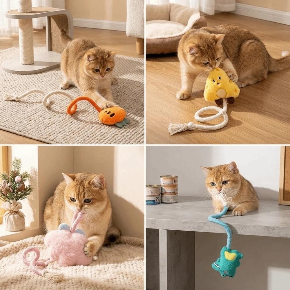 Carrot Cat Biting Rope Bite-resistant Cat Scratcher Toy Pet Products Cat Chew Toy Teeth Grinding