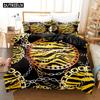 3D Printed Leopard Print Bedding Set Down Quilt Cover With Pillowcase Double Single King Size Soft Anime Design