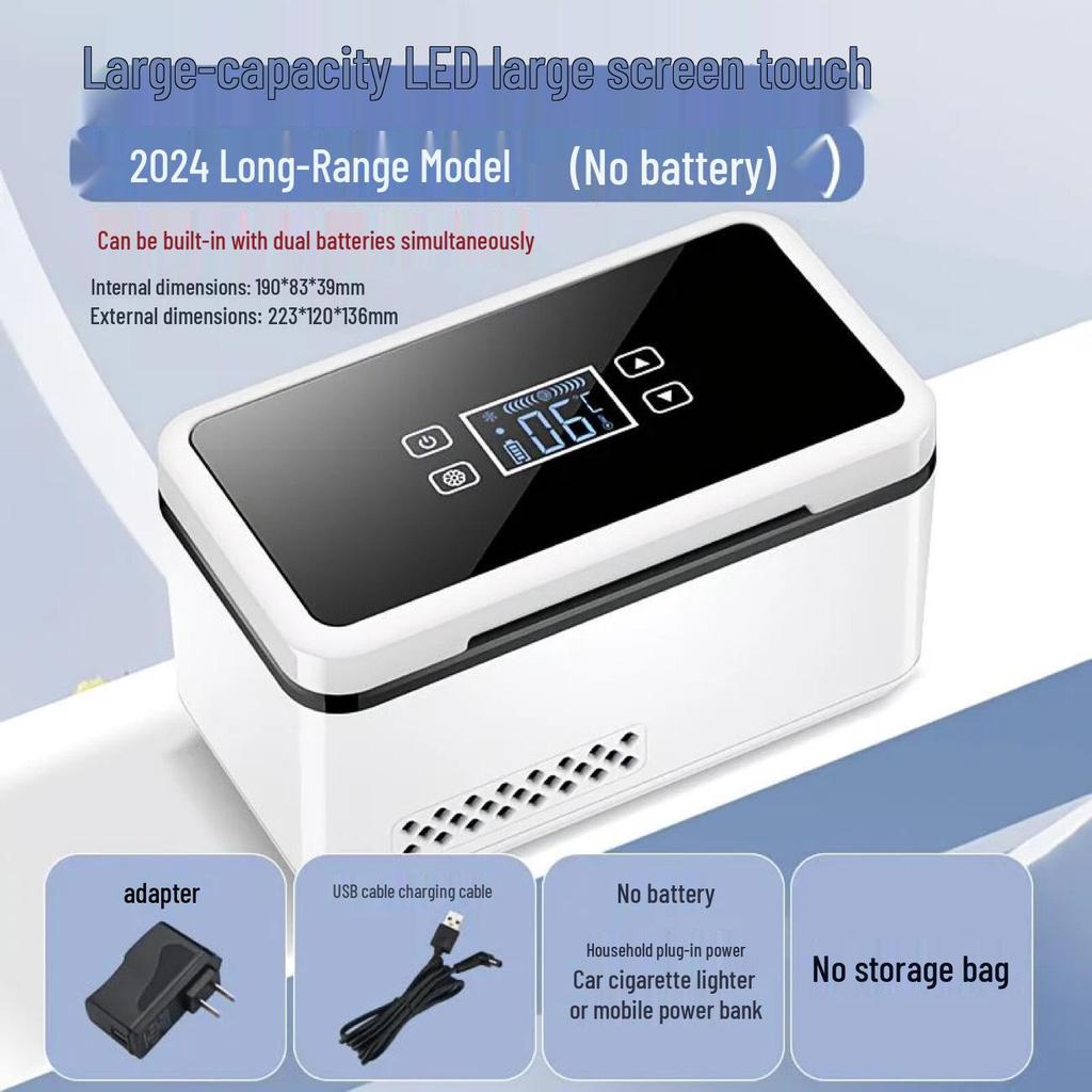 Přenosná mini lednička pro skladování inzulínu a hormonů - Konstantní teplota & Nabíjecí