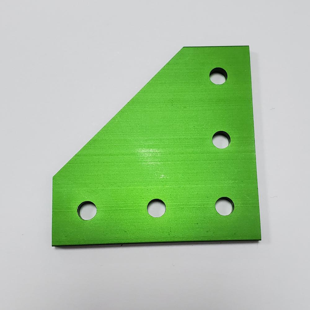 10pcs Strong Corner Angle Bracket Connection Joint Strip Board for V-Slot Aluminum Profile 2020 with 5 Holes