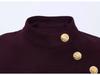 Elegant Two-Piece Shawl Cape & Coat with Belt and Buttons - Fashionable Dress Style